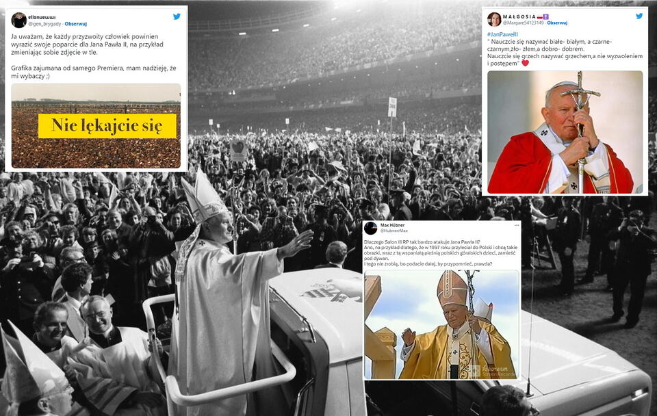 Papież Jan Paweł II / autor: Pope John Paul II at old Yankee Stadium, New York City, in October 1979/Thomas J. O'Halloran, photographer, U.S. News & World Report magazine/Twitter