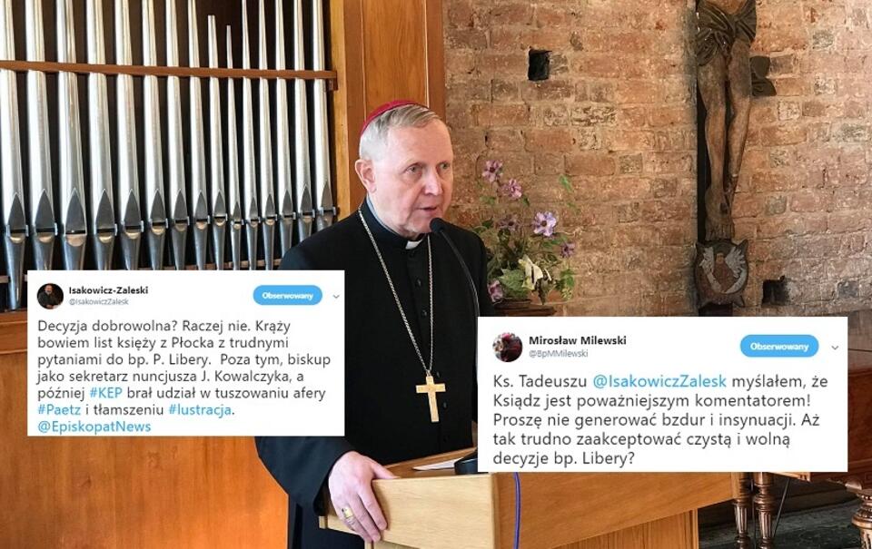Biskup Piotr Libera, ordynariusz płocki / autor: Fb/Diecezja Płocka; Twitter