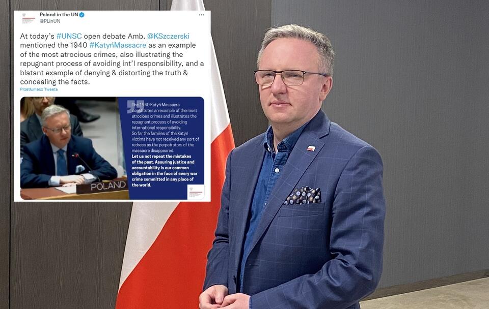 Ambasador RP przy ONZ Krzysztof Szczerski / autor: Fratria/Twitter