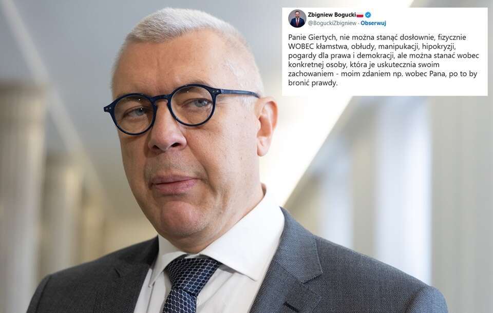 Giertych's absurd thought  regarding the Constitutional Tribunal. Bogucki strongly