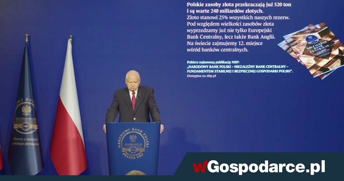 Złoto Glapińskiego. Jest 520 ton i będzie dużo więcej!