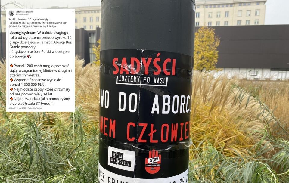 Plakat "Aborcji bez granic" / autor: Fratria/Twitter: @m_maranowski