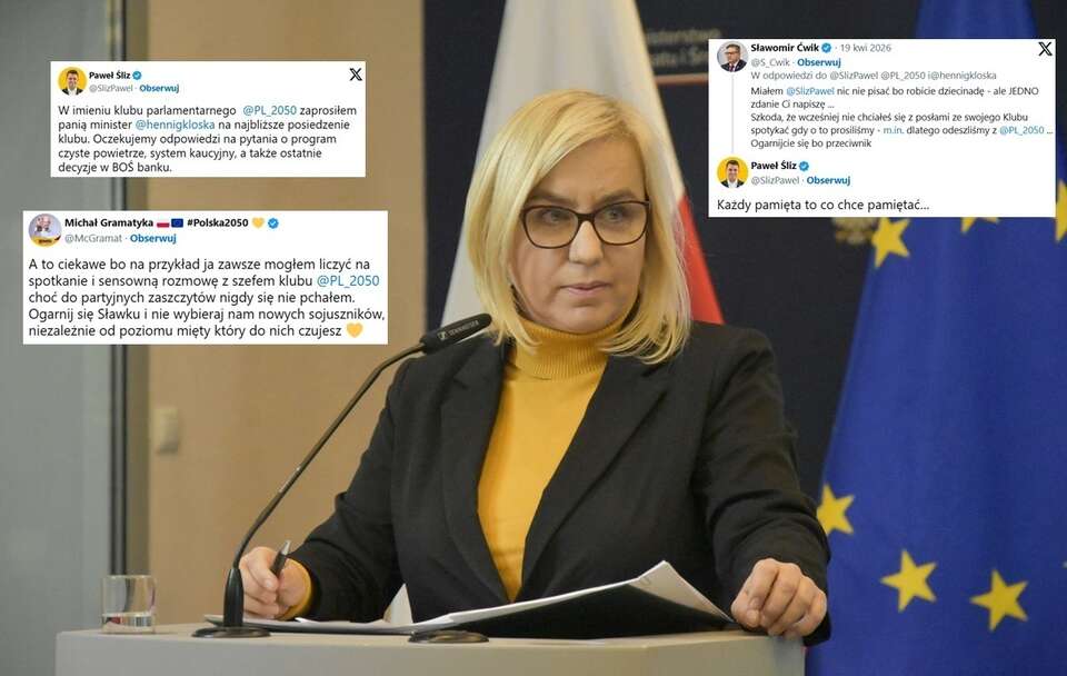 Gorąco w koalicji! Polska 2050 wzywa Hennig-Kloskę do wyjaśnień