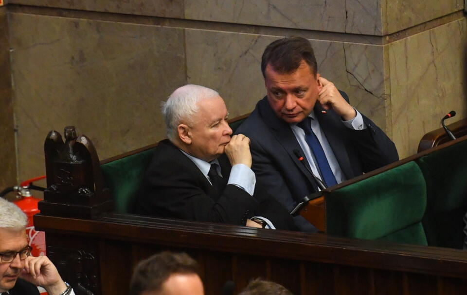 Kaczyński/Błaszczak / autor: PAP/Piotr Nowak