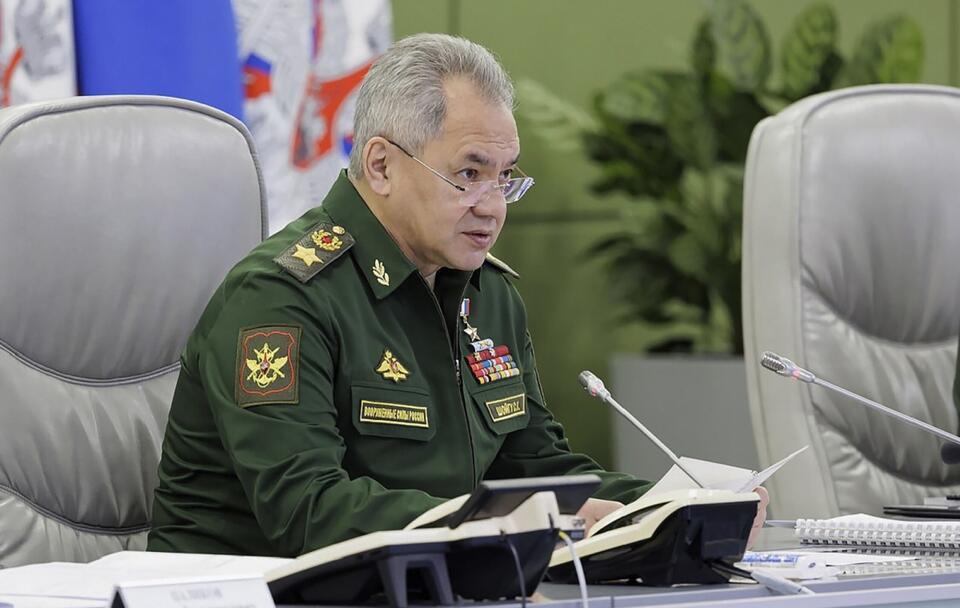 Rosyjski minister obrony Siergiej Szojgu / autor: PAP/EPA/RUSSIAN DEFENCE MINISTRY PRESS SERVICE HANDOUT