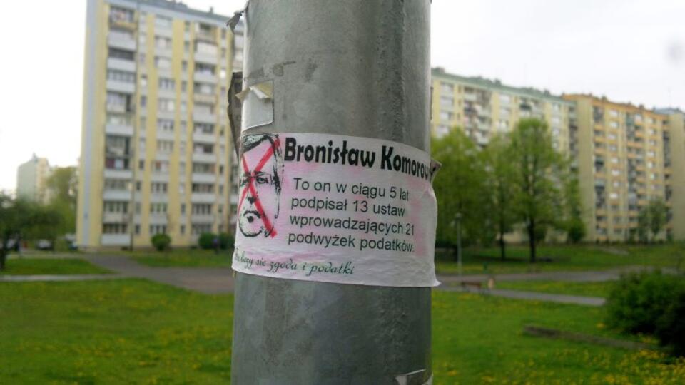 Plakat w Warszawie przed wyborami prezydenckimi. Fot. wPolityce.pl