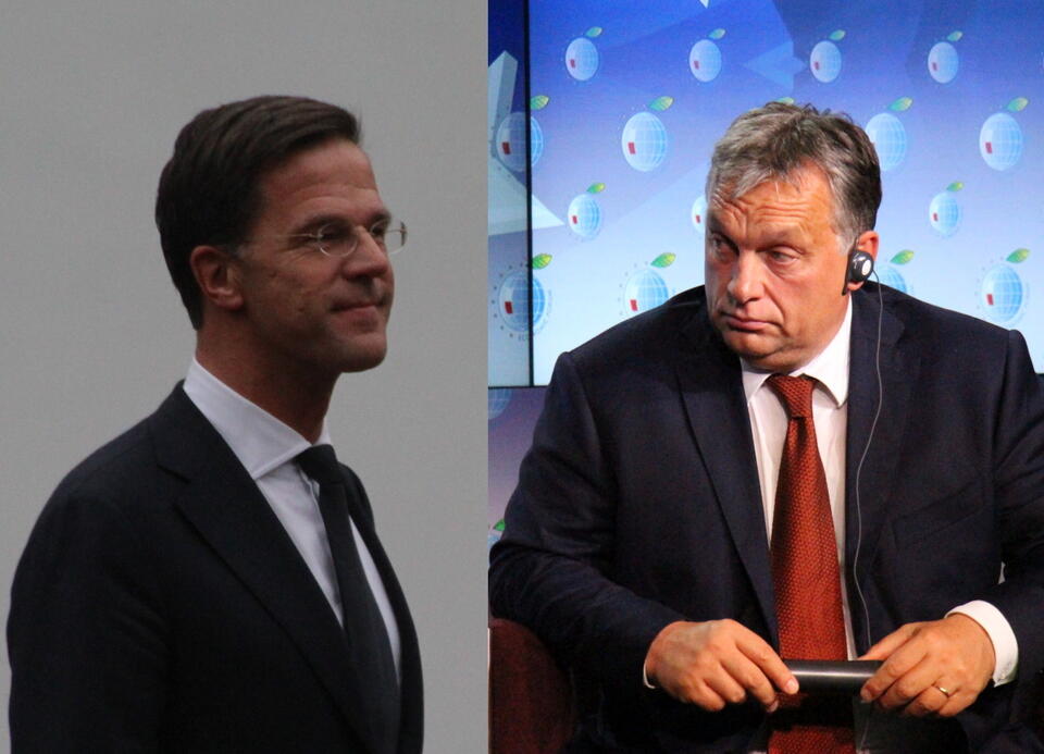 Mark Rutte, Viktor Orban / autor: fratria 