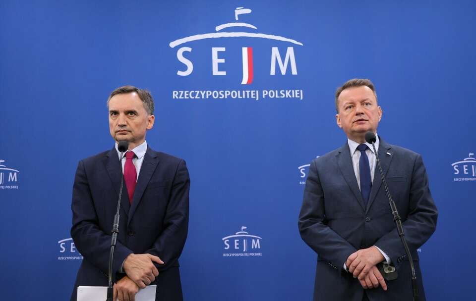 Zbigniew Ziobro i Mariusz Błaszczak / autor: PAP/Paweł Supernak