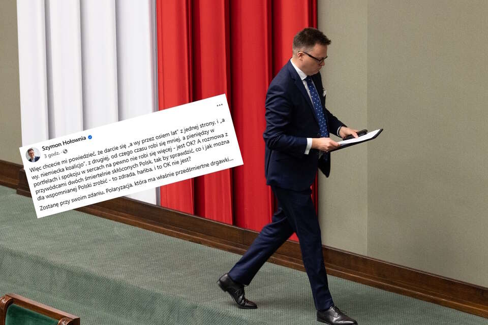 Marszałek Sejmu, lider Polski 2050 Szymon Hołownia / autor: Fratria, Facebook/Szymon Hołownia