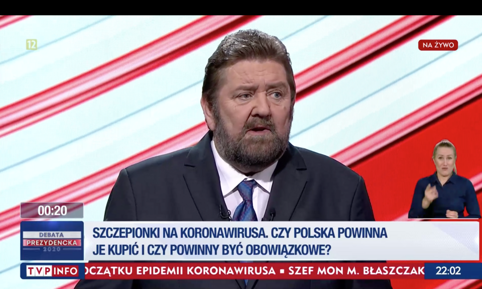 Stanisław Żółtek / autor: screen / TVP INFO