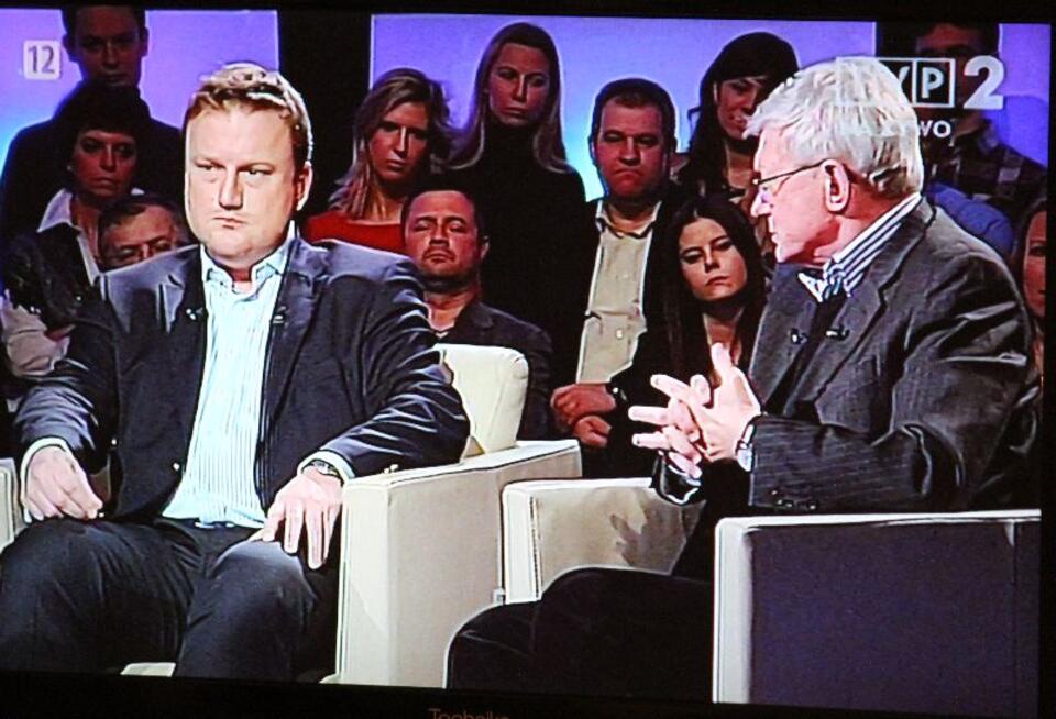 Piotr Gulczyński i Andrzej Celiński. Innych gości nie było... Fot. wPolityce.pl