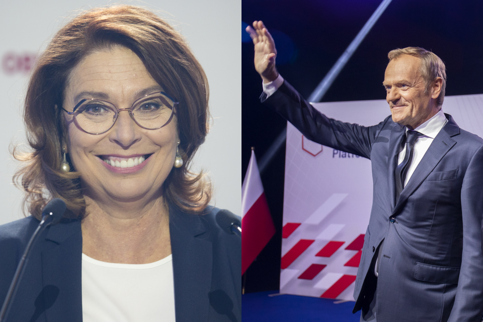 Małgorzata Kidawa-Błońska, Donald Tusk / autor: Fratria