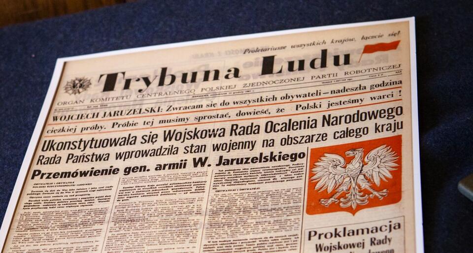 Dekret o stanie wojennym w Trybunie Ludu. Fot. wPolityce.pl