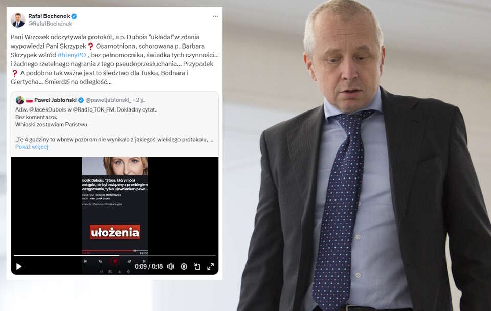 Bochenek pyta o protokół z przesłuchania po słowach Dubois