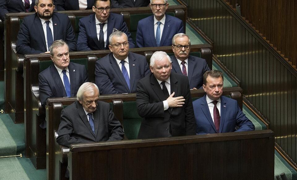 Prezes PiS Jarosław Kaczyński w Sejmie / autor: Fratria