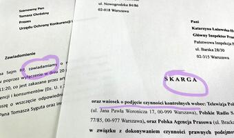 Skargi do PiP i UOKiK ws. mediów publicznych