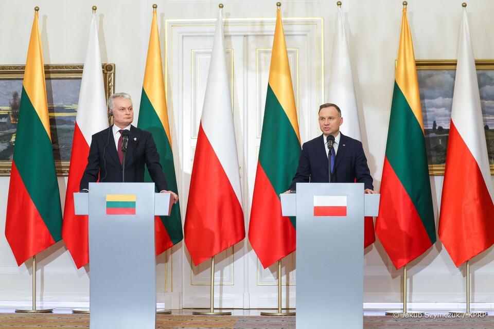 Prezydenci Litwy i Polski / autor: KPRP/Jakub Szymczuk 