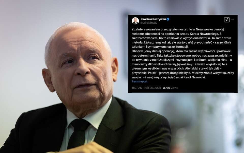 Prezes PiS Jarosław Kaczyński / autor: Fratria