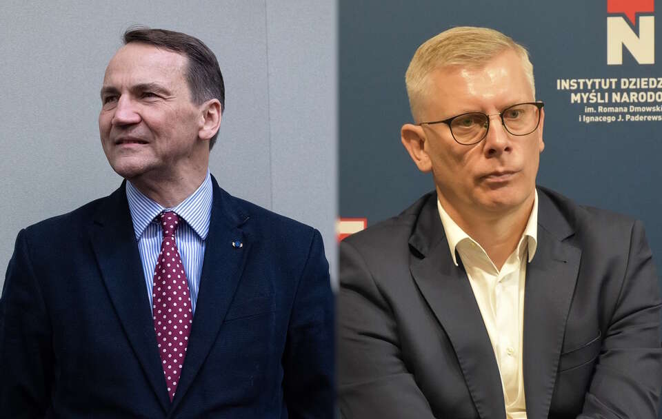 Sikorski dumny z siebie, bo nie podał ręki Cenckiewiczowi