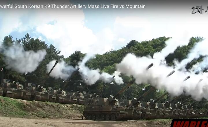 K9 podczas prób ogniowych / autor: fot. YouTube/WarLeaks - Military Blog