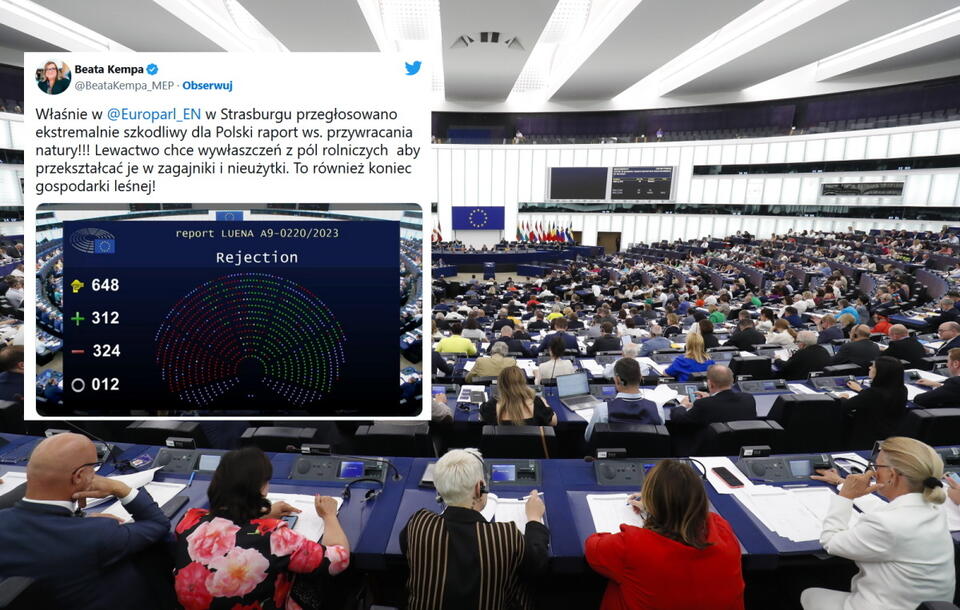 Parlament Europejski / autor: PAP/EPA/Twitter