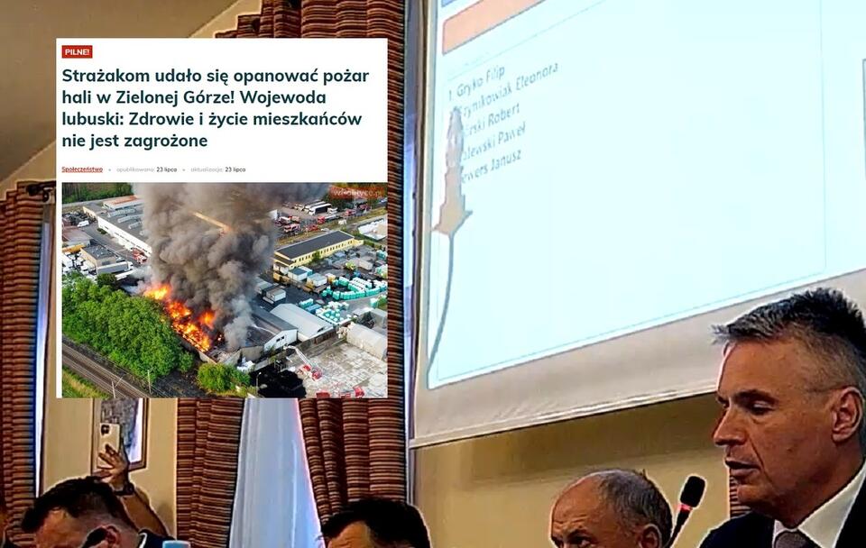 autor: screenshot LXXIII nadzwyczajna sesja Rady Miasta Zielona Góra/screenshot wPolityce.pl