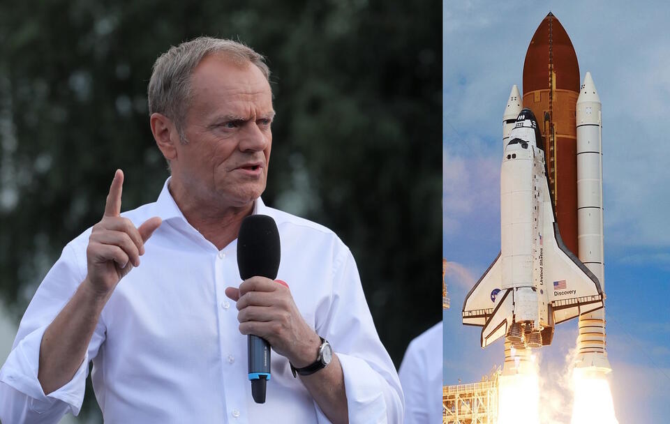 Donald Tusk, rakieta NASA / autor: PAP/Paweł Supernak/pixabay.com