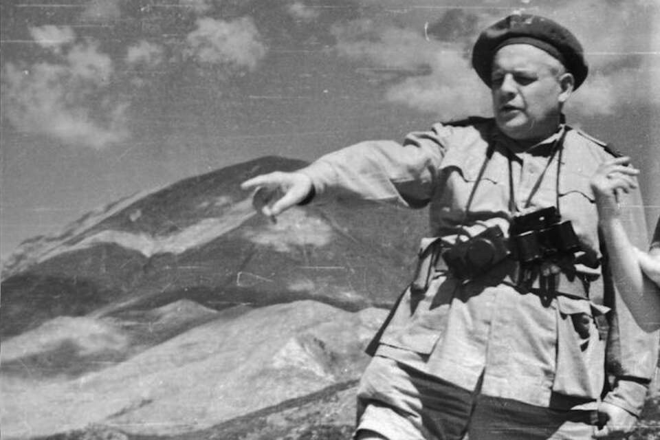 Melchior Wańkowicz jako korespondent wojenny pod Monte Cassino - maj 1944 / autor: Autor nieznany / Domena publiczna