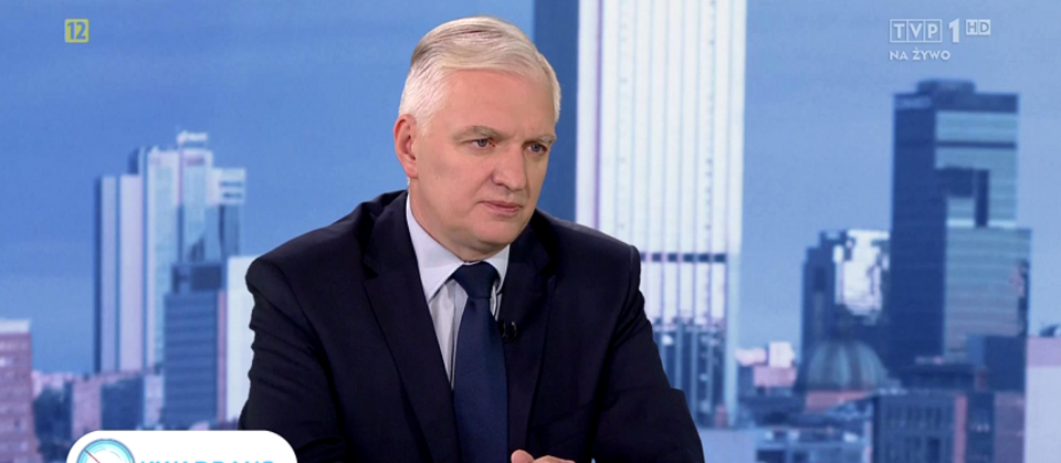 Jarosław Gowin / autor: screen TVP 1