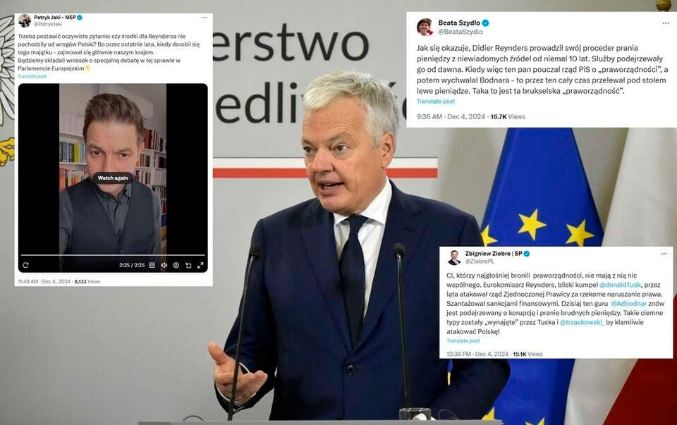 Didier Reynders podczas wizyty w Polsce / autor: Fratria