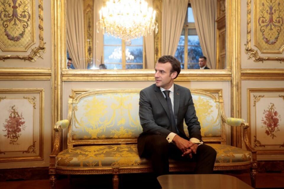 Emmanuel Macron w Pałacu Elizejskim / autor: elysee.fr