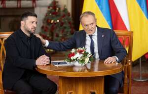 Wołodymyr Zełenski i Donald Tusk / autor: Fratria/Andrzej Wiktor