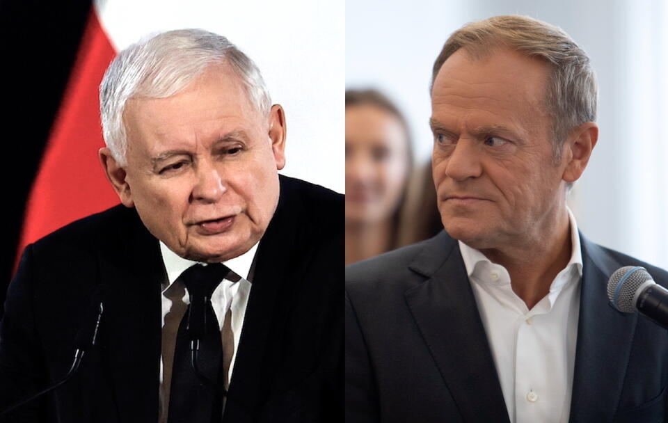 Jarosław Kaczyński/Donald Tusk / autor: Andrzej Wiktor,Fratria/PAP