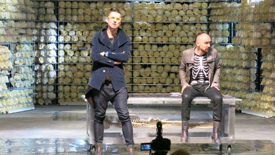 Fot. konferencja prasowa przed spektaklem "Do Damaszku"/ Facebook, profil teatru