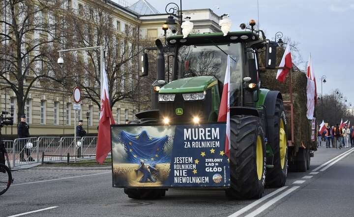 Protest rolników przed KPRM, 27 lutego 2024 r. / autor: Fratria / LK