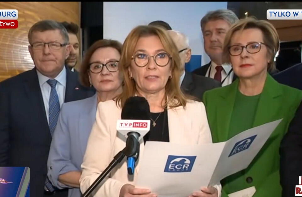Beata Mazurek, Anna Zalewska, Jadwiga Wiśniewska, Bogdan Rzońca, Zbigniew Kuźmiuk / autor: screenshot TVP Info