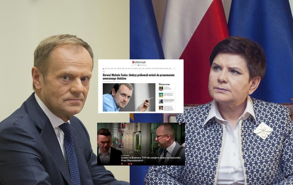 Donald Tusk i Beata Szydło / autor: Fratria/wyborcza.pl/oko.press