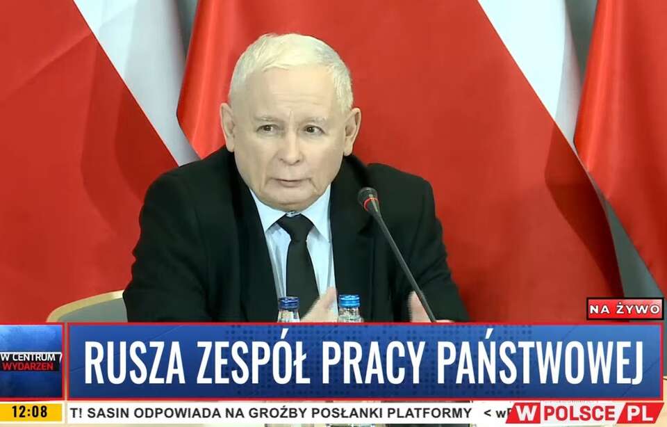 Prezes PiS Jarosław Kaczyński / autor: Youtube/Telewizja wPolsce