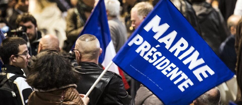 Wiec Marine Le Pen / autor: Fot. PAP/epa