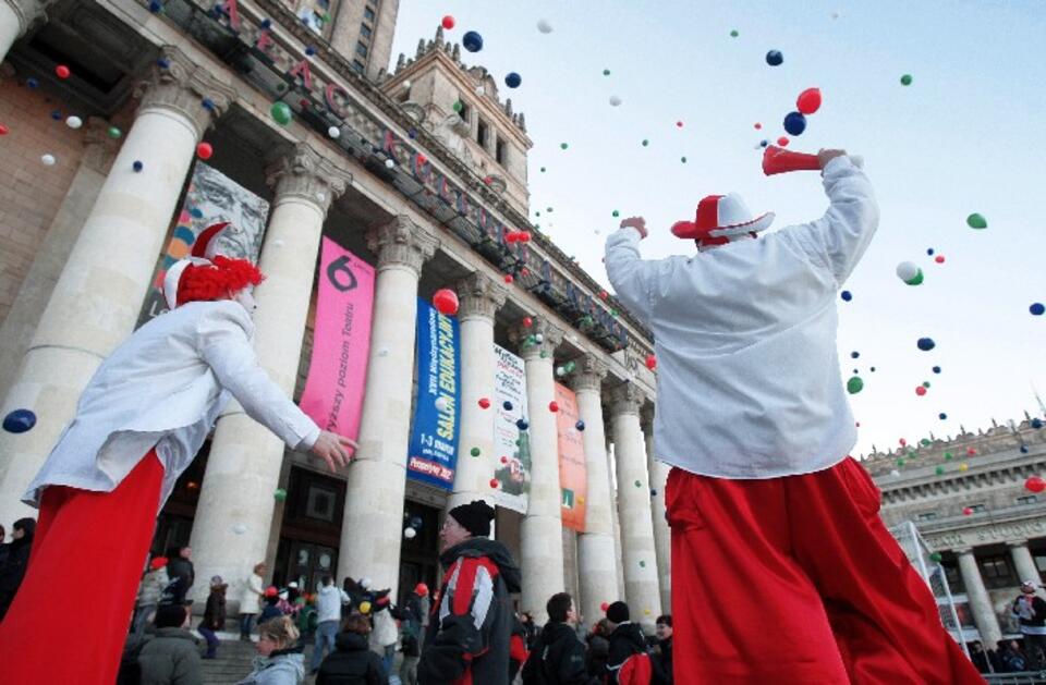 "100 dni do UEFA EURO 2012" w specjalnie przygotowanej Strefie Kibica w Warszawie, PAP/Leszek Szymański