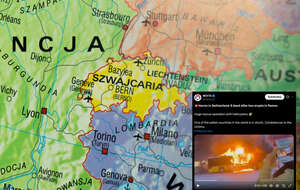 Co najmniej 6 osób zginęło, a 5 zostało rannych w pożarze autobusu w szwajcarskiej miejscowości Kerzers w kantonie Fryburg - podała policja. / autor: Fratria/X