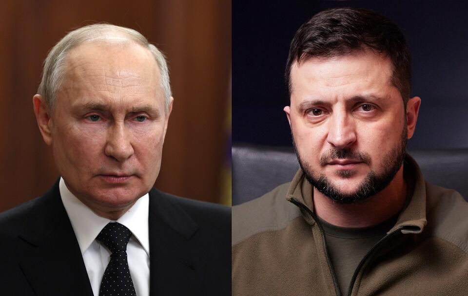 Zełenski drwi z postawy Putina / autor: PAP/EPA/GAVRIIL GRIGOROV/SPUTNIK/KREMLIN POOL/President Of Ukraine from Україна/flickr.com/CC/Wikimedia Commons/