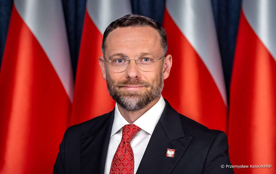 Szef KPRP min. Zbigniew Bogucki (na zdjęciu) powiedział,  że jeżeli będzie rozporządzenie wprowadzające pierwszego i drugiego małżonka, będę przekonywał prezydenta, żeby złożyć wniosek do Trybunału Konstytucyjnego / autor: KPRP/Przemysław Keler 