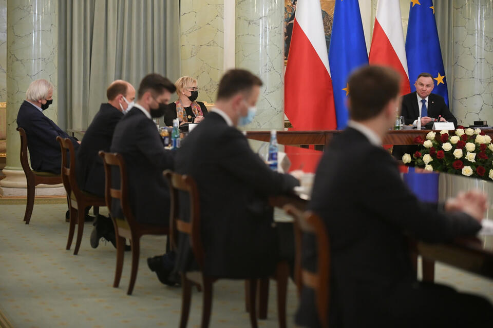 Konsultacje w Pałacu Prezydenckim  / autor: PAP/Marcin Obara