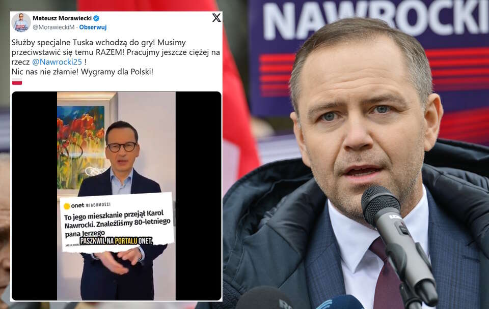 Karol Nawrocki, Mateusz Morawiecki / autor: PAP/Przemysław Piątkowski/X