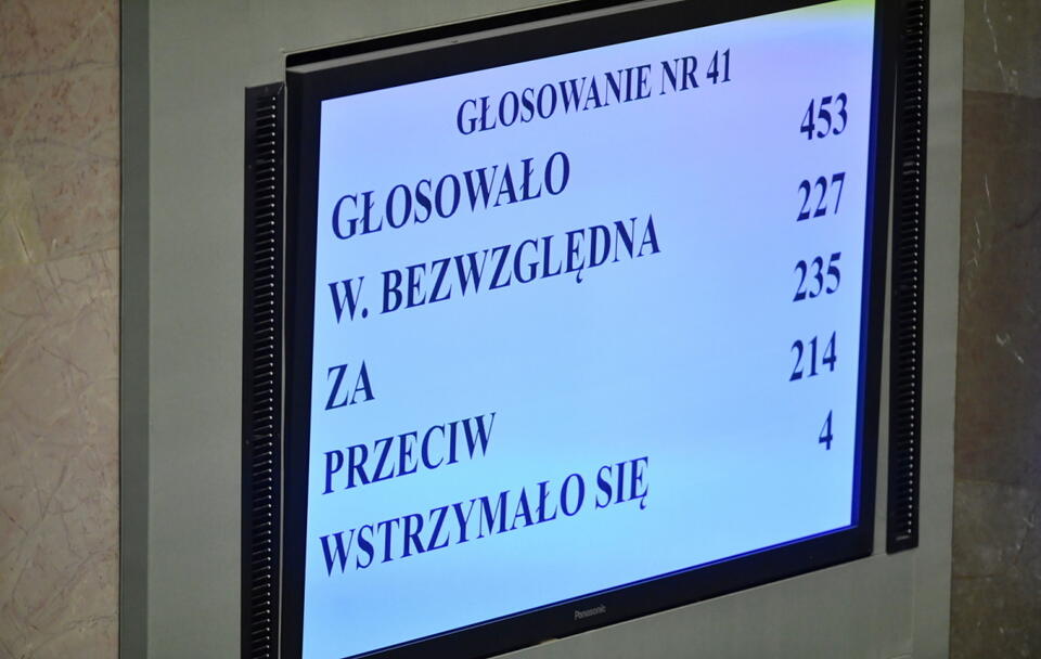 Głosowanie sejmowe / autor: PAP/Radek Pietruszka