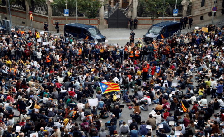 Protesty w Barcelonie / autor: PAP/EPA