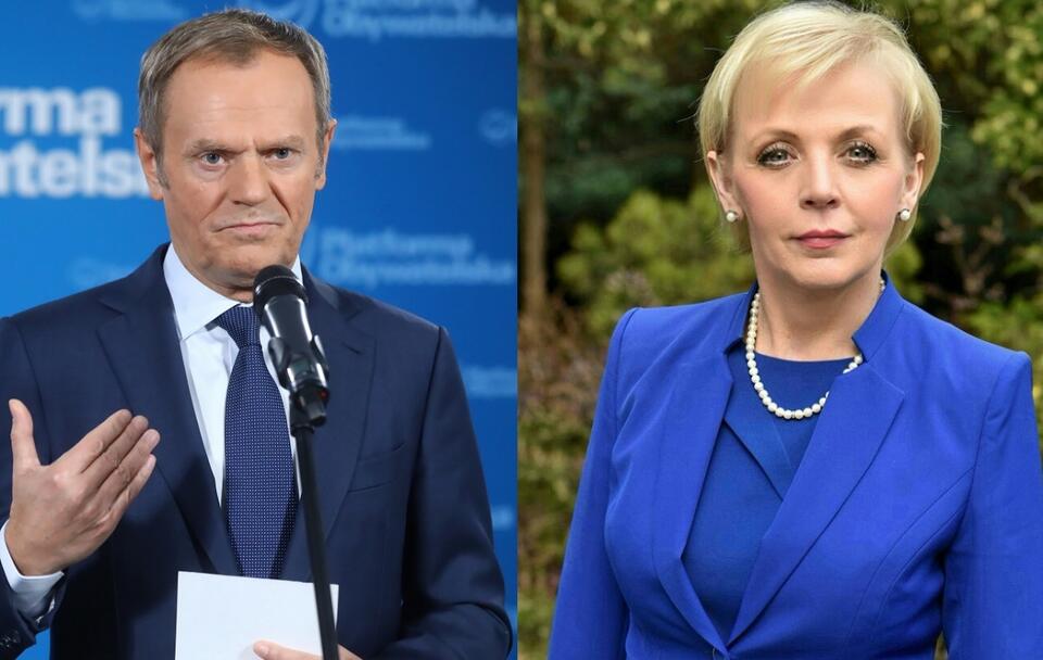 Donald Tusk/Anna Kwiecień / autor: PAP/Rafał Guz/Adrian Grycuk/commons.wikimedia.org/CC BY-SA 3.0 pl