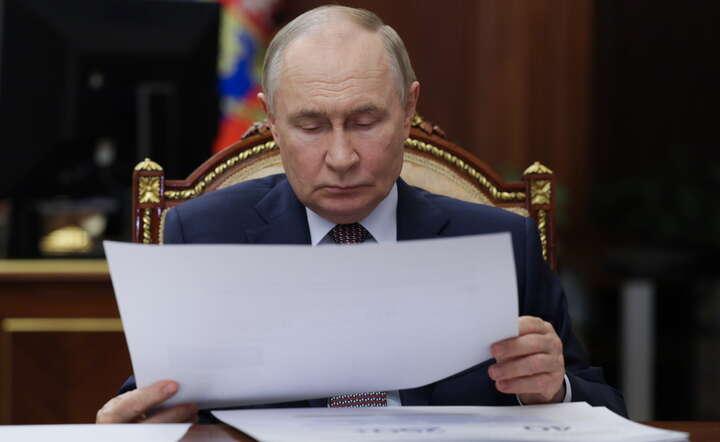 Prezydent Rosji Władimir Putin na Kremlu / autor: PAP/EPA/SPUTNIK
