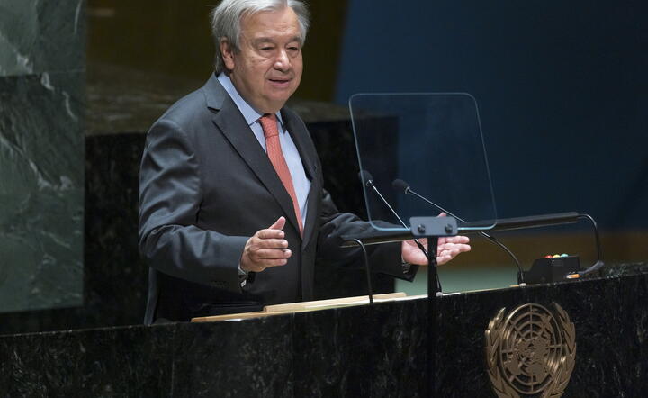 Antonio Guterres, sekretarz generalny ONZ / autor: fotoserwis PAP